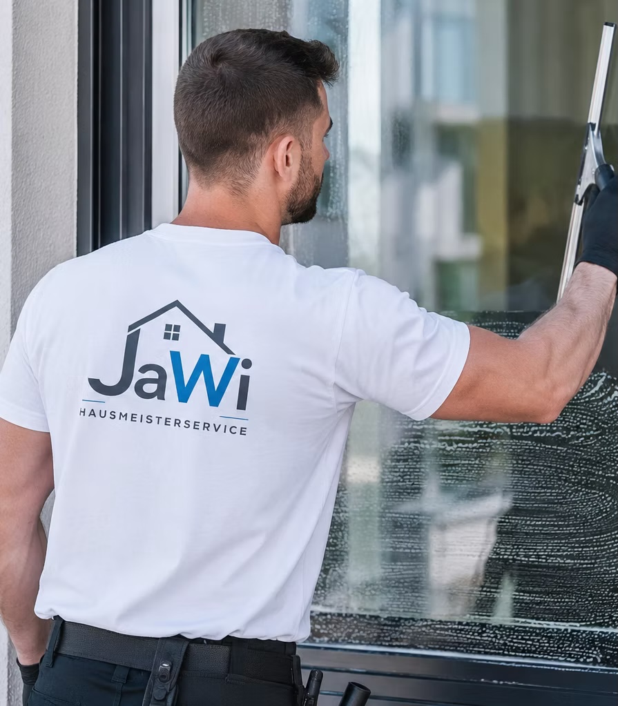 JaWi bei der Fensterreinigung